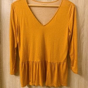 Cute LOFT Peplum Jersey Top